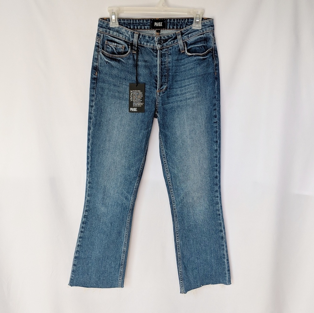 NWT Paige Vintage Colette Crop Flare Jeans